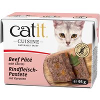 Catit Cuisine пастет 12 x 95 г - говеждо с моркови