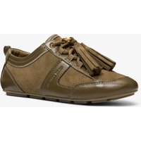 MK Basket Keely en daim à pompons - Vert - Michael Kors