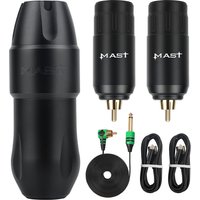 Dragonhawk Mast Tour Pro Wireless Tattoo Machine Kit with Replacement 2Pcs Battery Power Supply