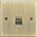 KnightsBridge Telephone Master Outlet - Square Edge Antique Brass
