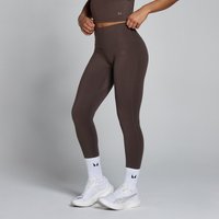 Damskie Legginsy MP Tempo z Wysokim Stanem - Kakaowy - M