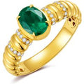 18K Gold 1 to 5 CT Emerald Custom Ring
