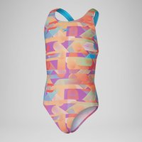 Maillot de bain Fille Digital Allover Leaderback pour Filles Rose/Bleu