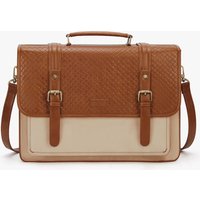 Dolce Weave Vegan Leather 15.6-Inch Briefcase