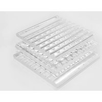 Clear Reeded Acrylic Sheet - 5.0 mm - Clear - Cut to Size Perspex