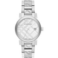 Burberry BU9037 The City Engraved Checked Steel Unisex Watch
