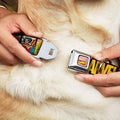 Buckle-Down Marvel Comics Retro Dog Collar - S/13-18 Inches