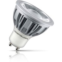 Crompton GU10 LED Bulb 5W (50W Eqv) Cool White Clear Halogen Replacement High Performance 45°