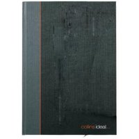 Collins Ideal Notebook Casebound 80gsm Ruled 192pp A4 BlackGreen Ref