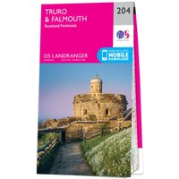 Ordnance Survey OS Map of Truro & Falmouth: Landranger 204