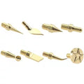Soldering Iron Tip Kit 3D Printing Modify Finishing Tool Brass Thread Embedded Heat Insert Nut Iron Tip Heat Set Insert Tools