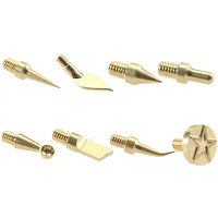 Soldering Iron Tip Kit 3D Printing Modify Finishing Tool Brass Thread Embedded Heat Insert Nut Iron Tip Heat Set Insert Tools