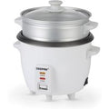 3-In-1 White Automatic Electric Rice Cooker and Steamer 0.6L