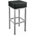 Cuboid Bar Stool Black (Set of 10)
