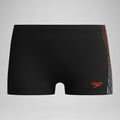 Short de bain Aquashort Garçon Plastisol Placement noir/rouge