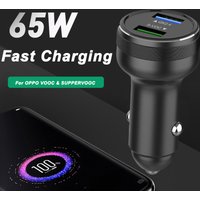 65W SUPERVOOC 2.0 Car Charger Compatible 40W/22.5W SCP Fast Car Charging For HUAWEI P40 Pro+ P30 P20 Mate 30 20X 10 Nova 7i 6