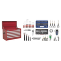 Sealey Superline Pro Topchest 5 Drawer with Ball-Bearing Slides - Red & 140pc Tool Kit