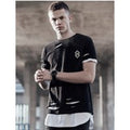 T-Shirts St Alpha Layered Longline T-Shirt with Rips in Jet Black - Saint & Sinner / XS - Tokyo Laundry