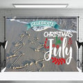 Sand Beach Tree Celebrate Christmas In July Backdrop - Aperturee