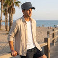Cool Adjustable Flat Top Cap Sun Protection Breathable Mesh Sun Hat Polyester Casual Wear Quick Drying Cap Sports Activities