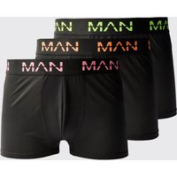 Pack De 3 Bóxers Man Active Resistentes Con Logo Fosforito, Multi