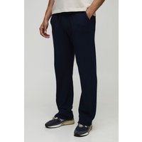 Pantalón Deportivo Texturizado Holgado, Navy