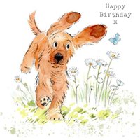 Moonpig Cute Illustrated Cocker Spaniel Birthday Card