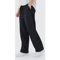 Pantalón Tall Plisado Holgado Con Cintura Elástica, Negro