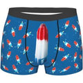 Custom Rocket Popsicle Boxer Shorts For Homme 3D Print Personalized Custom Underwear Panties Briefs Soft Underpants