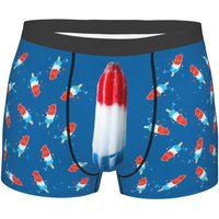 Custom Rocket Popsicle Boxer Shorts For Homme 3D Print Personalized Custom Underwear Panties Briefs Soft Underpants