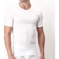 Mezza manica filo di scozia girocollo perofil - bianco