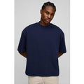 Camiseta Oversize Recta Con Cuello Extendido, Navy