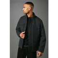 Debenhams Men's Charcoal Four Pocket Wool Blend Jacket | Size: 2XL