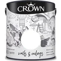 Crown Walls and Ceilings Silk Emulsion Paint 2.5L, Soft Linen, For Walls and Ceilings