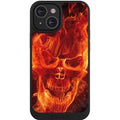 Apple iPhone 13 Mini NIVOpure noir Coque de telephone coque NIVOpure noire Skull Totenkopf Fire