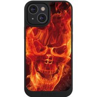 Apple iPhone 13 Mini NIVOpure noir Coque de telephone coque NIVOpure noire Skull Totenkopf Fire