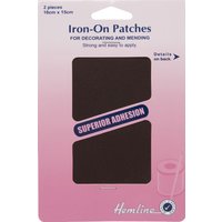 Hemline Cotton Twill Patches Brown