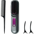 Professional Ionic 3-Heat Hair Straightener Comb Set - Anti-Scald, Plasma Technology, Portable Design | Wowcher