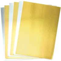 Gold & Silver A4 Metallic Card 250gsm (Pack of 20) Craft Supplies Card & Paper