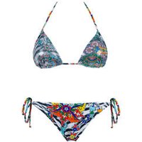 ACQUADICOCCO maillot de bain 2 pièces triangle coques Paisley Zebra
