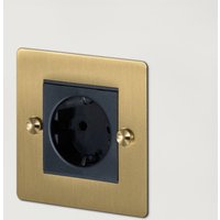Buster + Punch UK-MG-CO-1G-BR-A 1G Euro Socket Brass