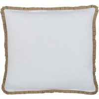 Bedeck of Belfast Cora Pair of Square Oxford Pillowcases, Linen/Grey