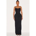 Shape Black Jersey Strappy Maxi Dress