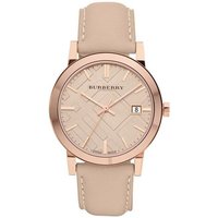 Burberry BU9014 Tan Dial Leather Strap Women's Watch