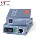 NetLink Gigabit Fiber Media Converter HTB-GS-03-40km/60km A/B 10/100/1000Mbps SC RJ45 Port Single-Mode Single Fiber Power Supply