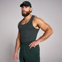 MP Men's Lift Ribbed Muscle Fit Tank - Washed Black - L