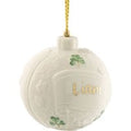 Belleek Classic Personalised Christmas Bauble
