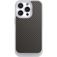 Apple iPhone 16 Pro Handy NIVOcore frozen Hülle Handyhülle NIVOcore Schutzhülle Frozen Carbon Metallic Look Muster