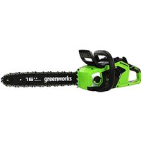 Greenworks GD40CS18 40v Cordless Brushless Chainsaw 400mm No Batteries No Battery Charger