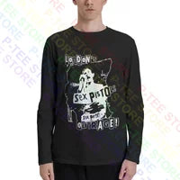 Sex Pistols Londons Outrage Red Sid Vicious Long Sleeve T-Shirts T-shirt Tee Soft Cotton Hip Hop Streetwear